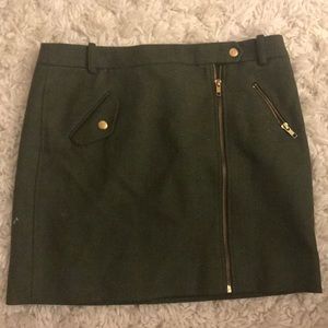 J crew green whoop skirt